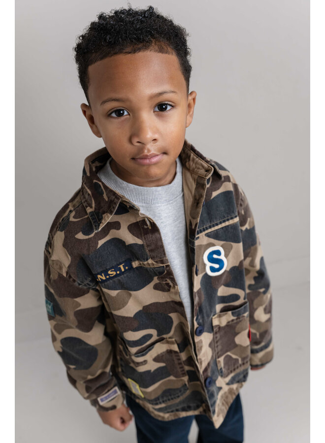 Jenest - Charlie jacket - Caramel brown camouflage