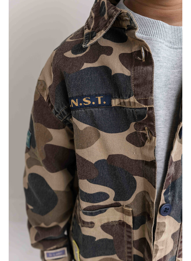 Jenest - Charlie jacket - Caramel brown camouflage