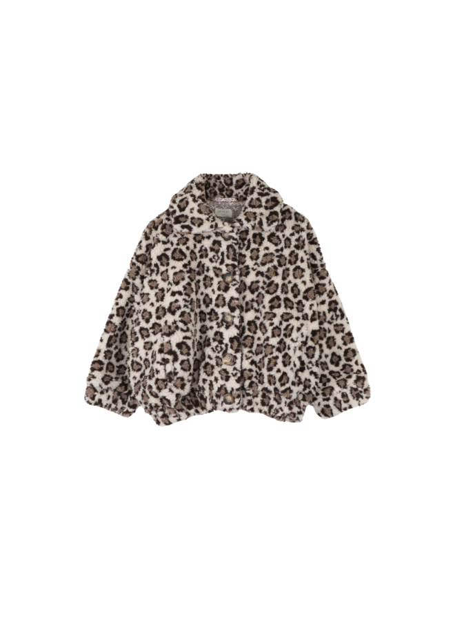 Jenest - Rosa jacket - Ivory leopard