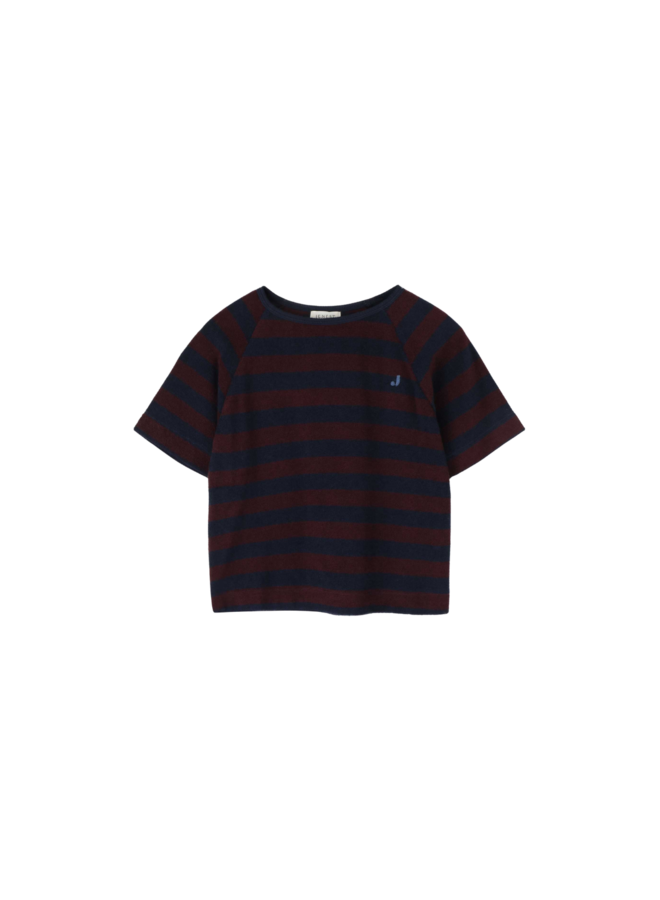 Jenest - To t-shirt - Navy blue cherry bordeaux