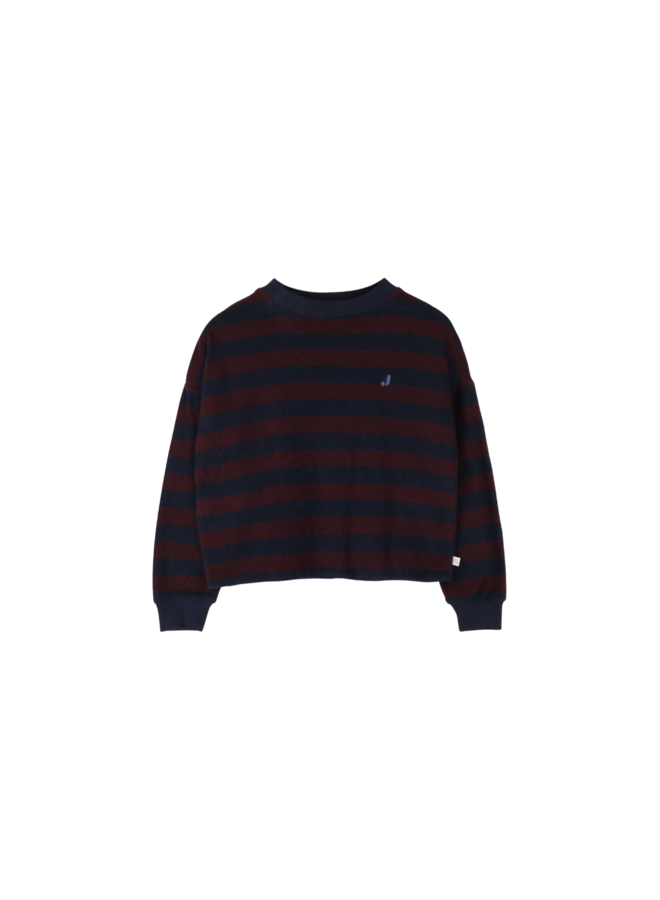 Jenest - Kay ls t-shirt - Navy blue cherry bordeaux