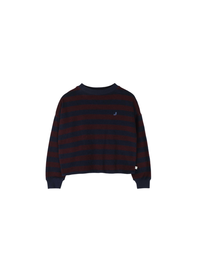 Kay ls t-shirt - Navy blue cherry bordeaux