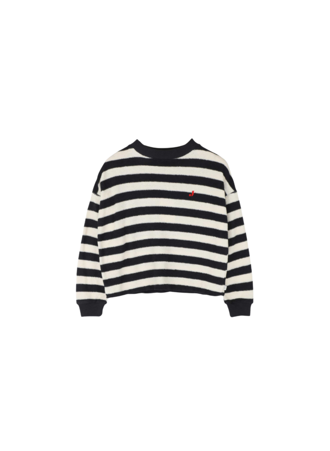 Jenest - Kay ls t-shirt - Off black off white