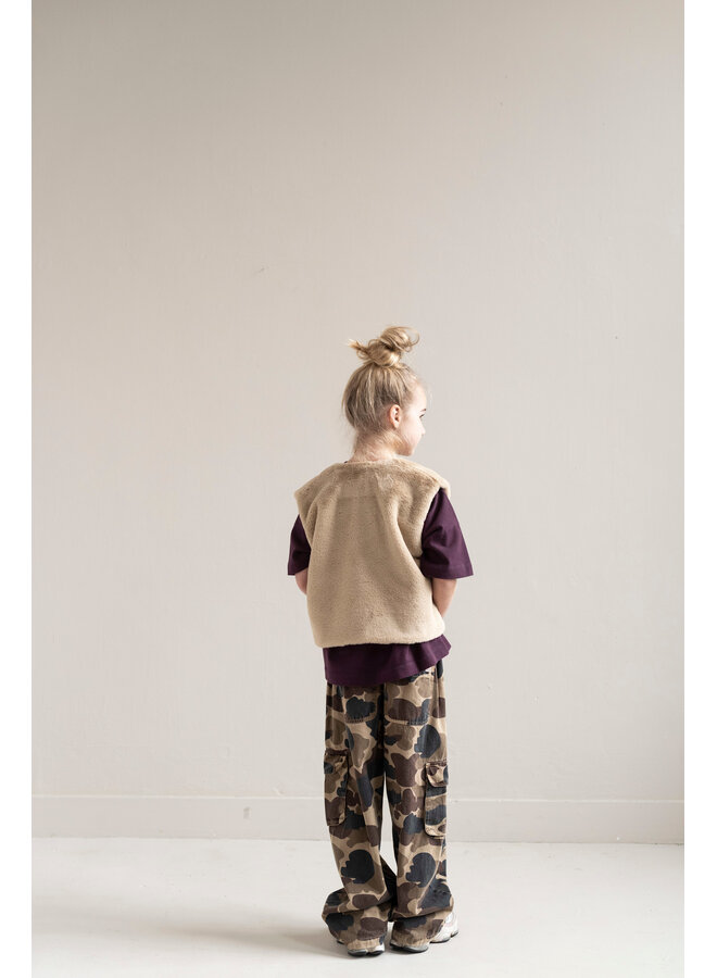 Jenest - Lily fur gilet - Caramel brown