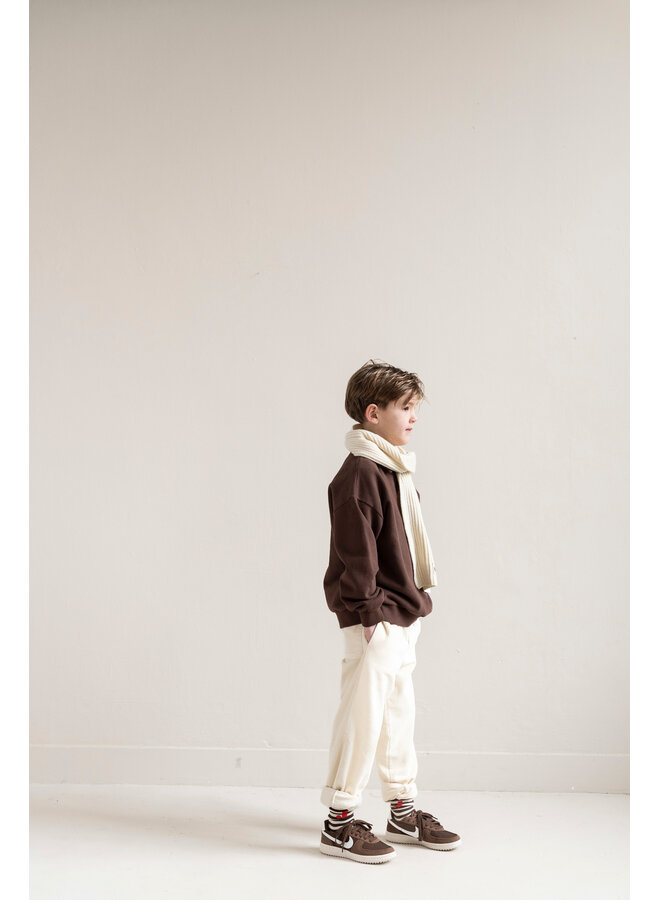 Jenest - Cameron polo sweater - Fondant brown