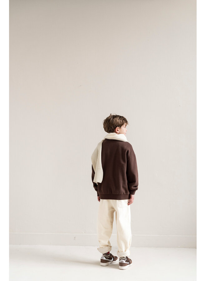 Jenest - Cameron polo sweater - Fondant brown