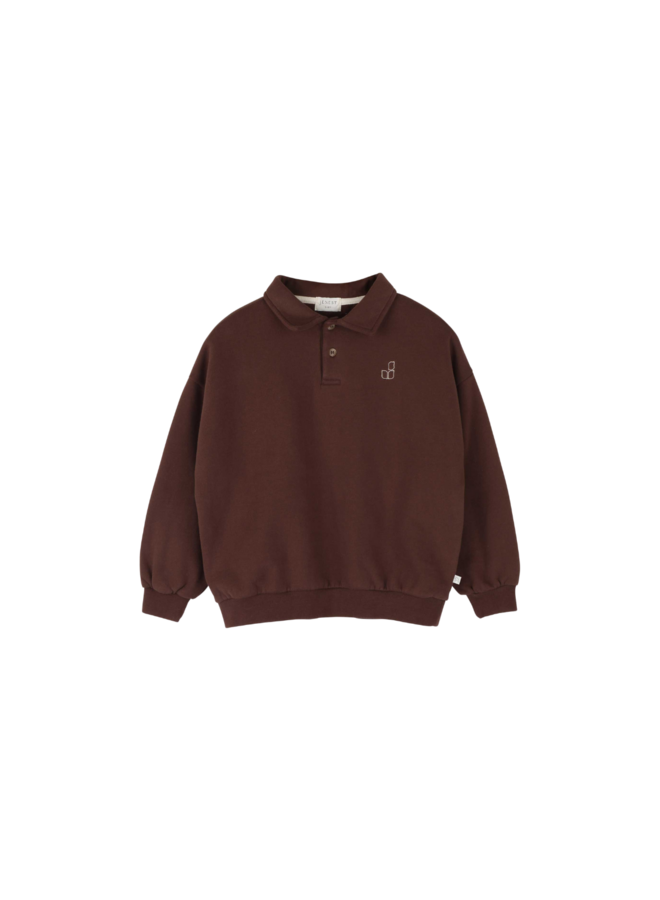 Cameron polo sweater - Fondant brown
