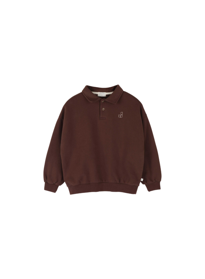Jenest - Cameron polo sweater - Fondant brown