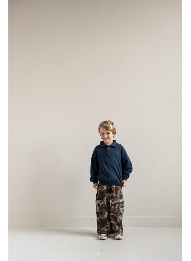 Jenest - Cameron polo sweater - Navy blue