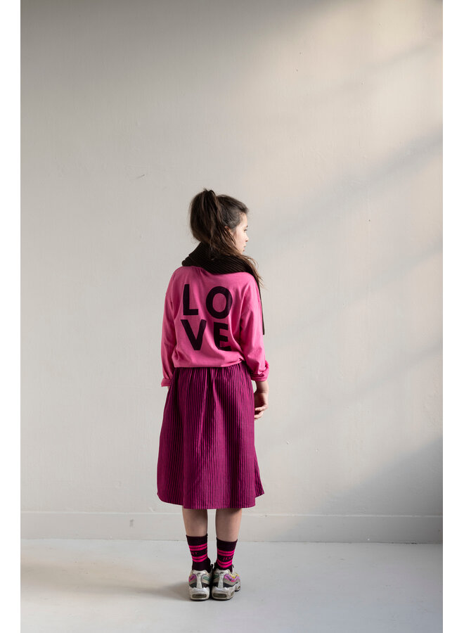 Jenest - Rosy ls t-shirt - Light raspberry pink