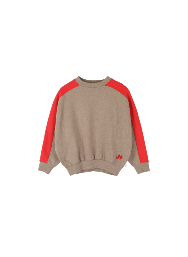 Jenest - Sammy sweater - Beige melange red