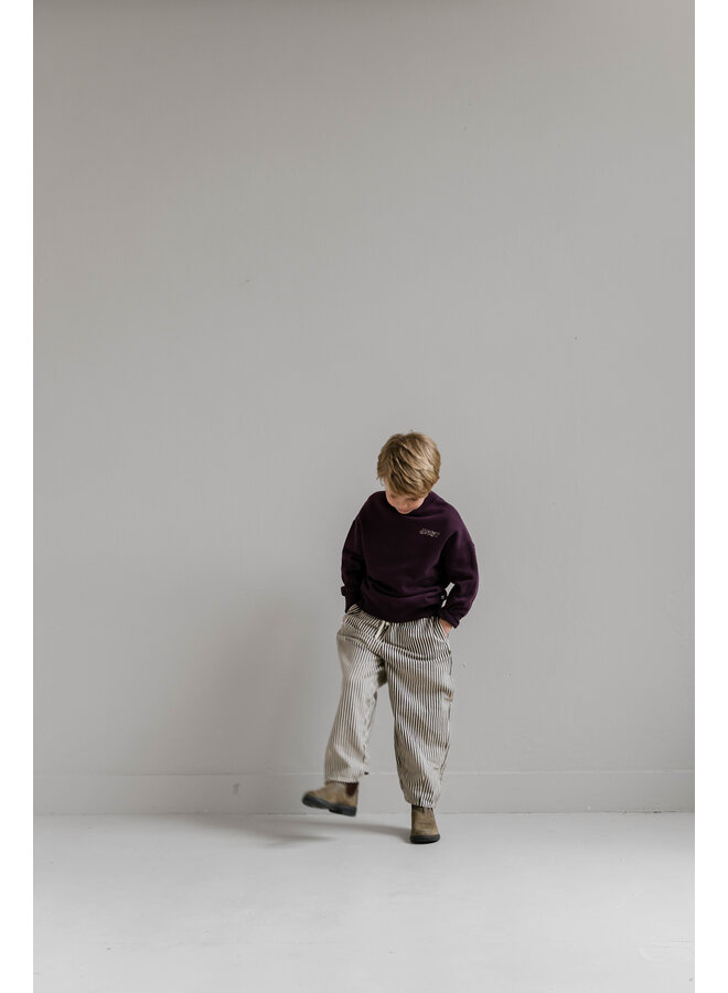 Jenest - Mo pants - Chalk bordeaux