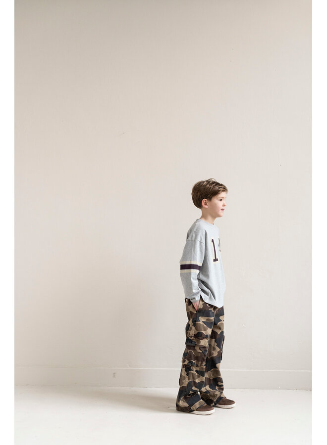 Jenest - John ls t-shirt - Melange grey