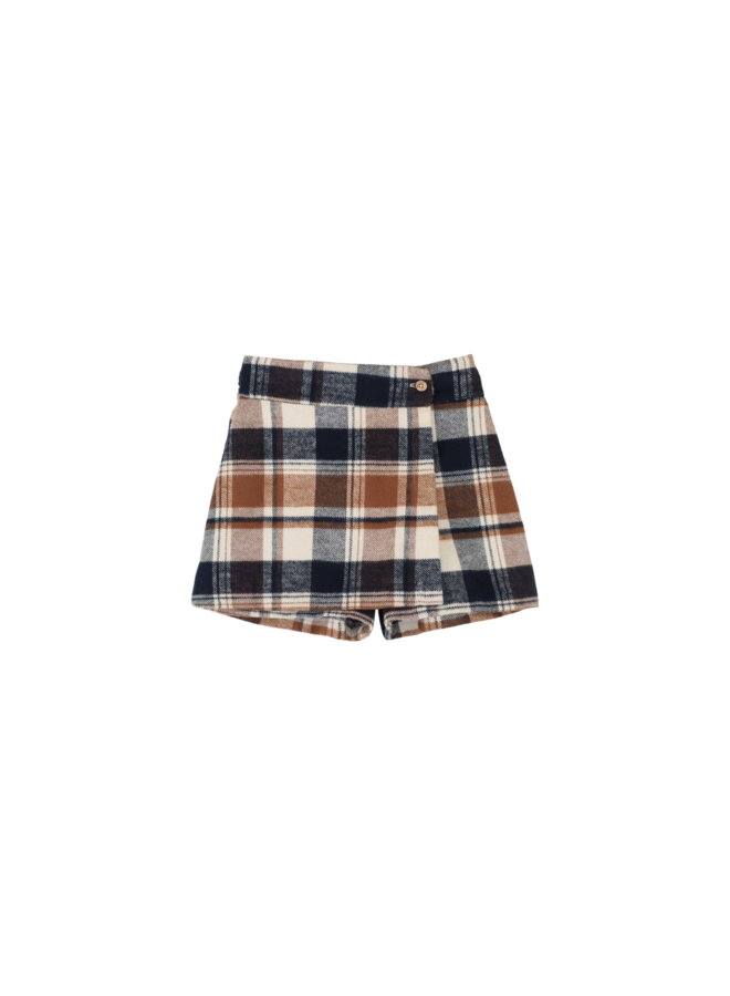Jenest - Bess skort - Off white blue brown