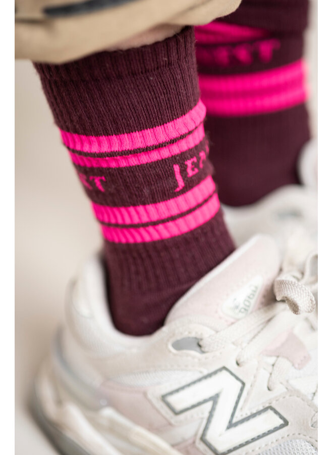 Jenest - Jenest sport socks - Cherry bordeaux
