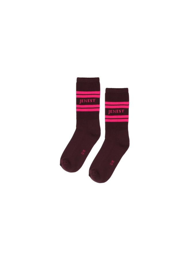 Jenest sport socks - Cherry bordeaux
