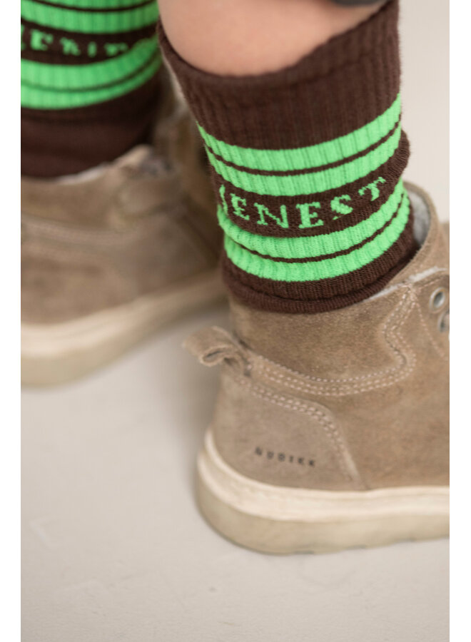 Jenest - Jenest sport socks - Fondant brown