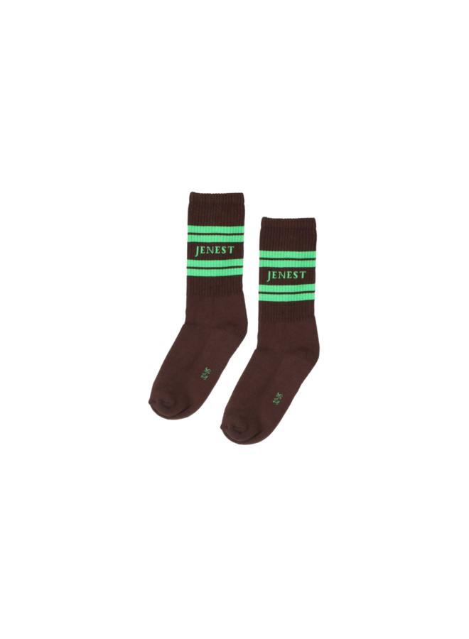 Jenest sport socks - Fondant brown