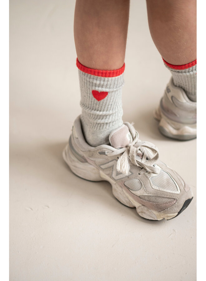 Jenest - Fancy sport socks - Grey melange