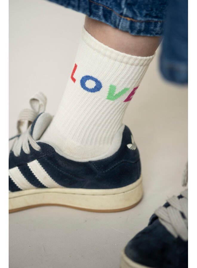 Jenest - Fancy sport socks - Off white