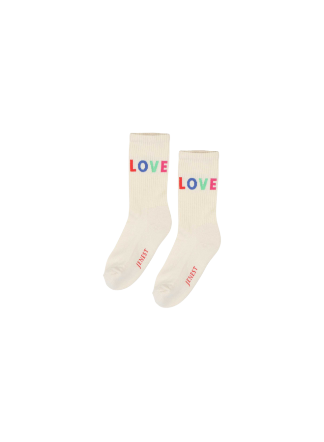 Jenest - Fancy sport socks - Off white