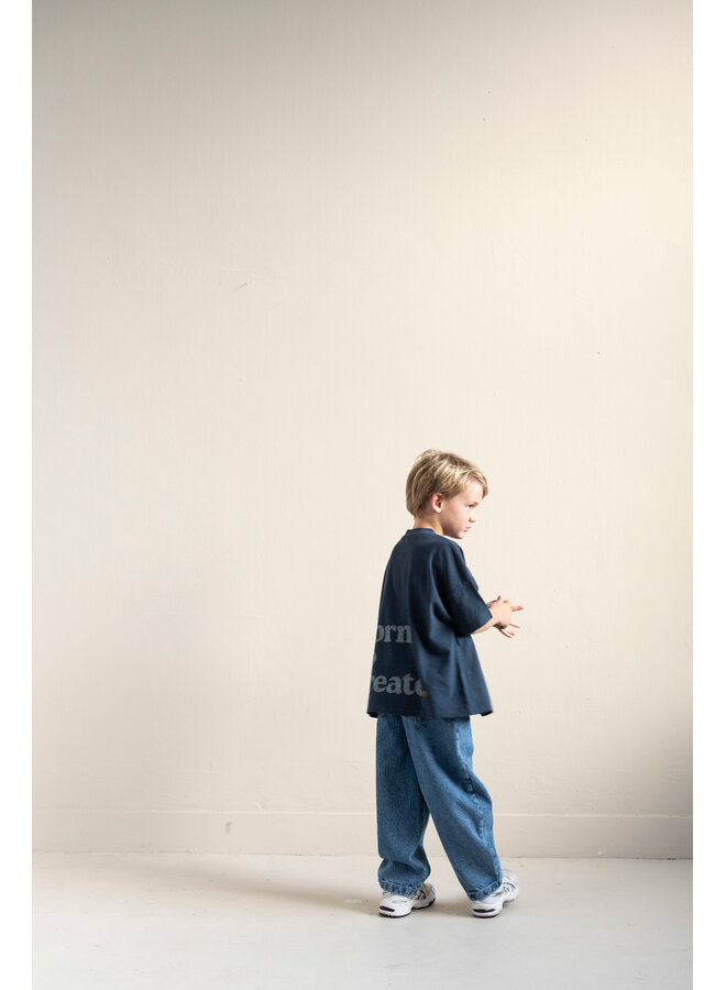 Jenest - Ben oversized t-shirt - Navy blue