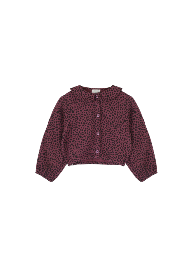 Polly blouse - Lt cherry bordeaux