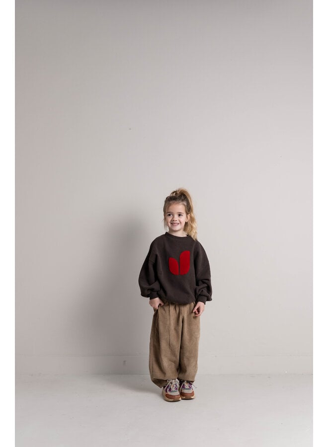 Jenest - Pippa sweater - Dark brown melange