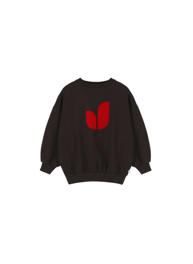Pippa sweater - Dark brown melange