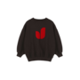 Jenest - Pippa sweater - Dark brown melange