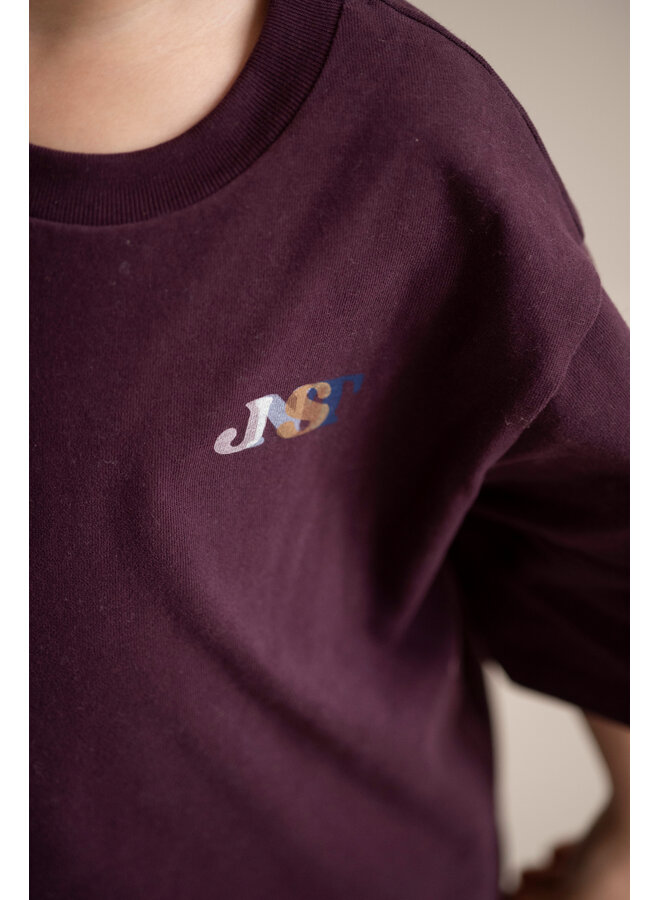 Jenest - Mase oversized t-shirt - Cherry bordeaux