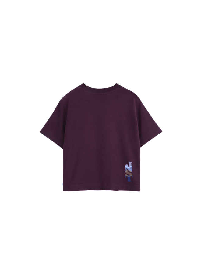 Jenest - Mase oversized t-shirt - Cherry bordeaux