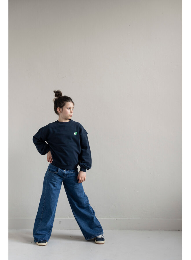 Jenest - Balloon sweater - Navy blue