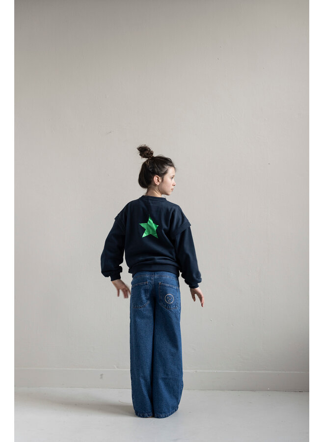Jenest - Balloon sweater - Navy blue