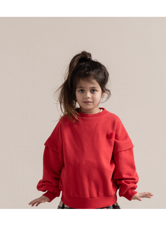 Jenest - Balloon sweater - Spicy red