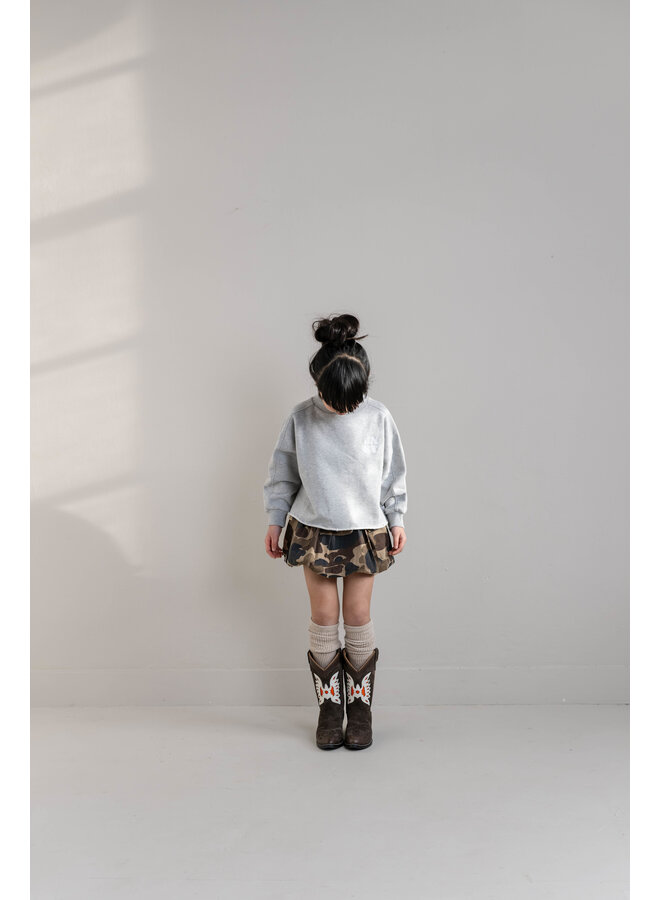 Jenest - Betty cargo skirt - Caramel brown camouflage