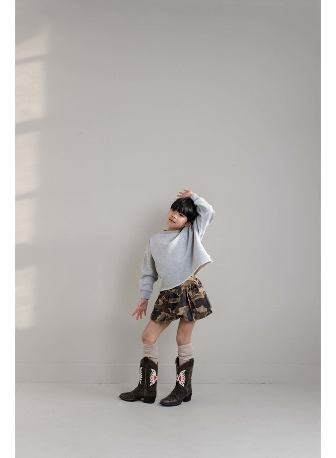 Jenest - Betty cargo skirt - Caramel brown camouflage