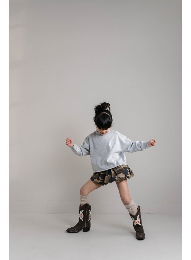 Jenest - Betty cargo skirt - Caramel brown camouflage