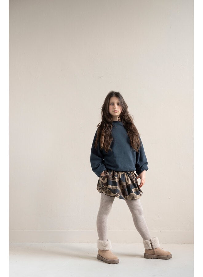 Jenest - Betty cargo skirt - Caramel brown camouflage