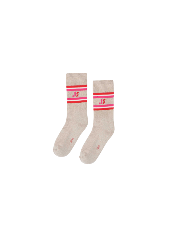 JS sport socks - Beige melange