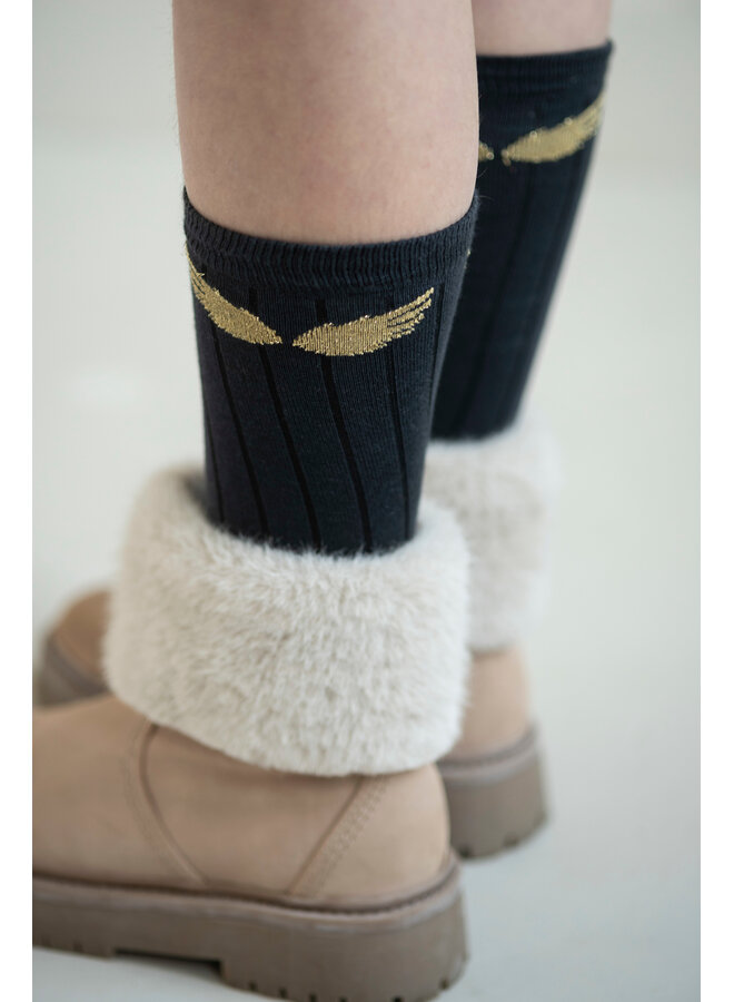 Jenest - Knee socks - Off black