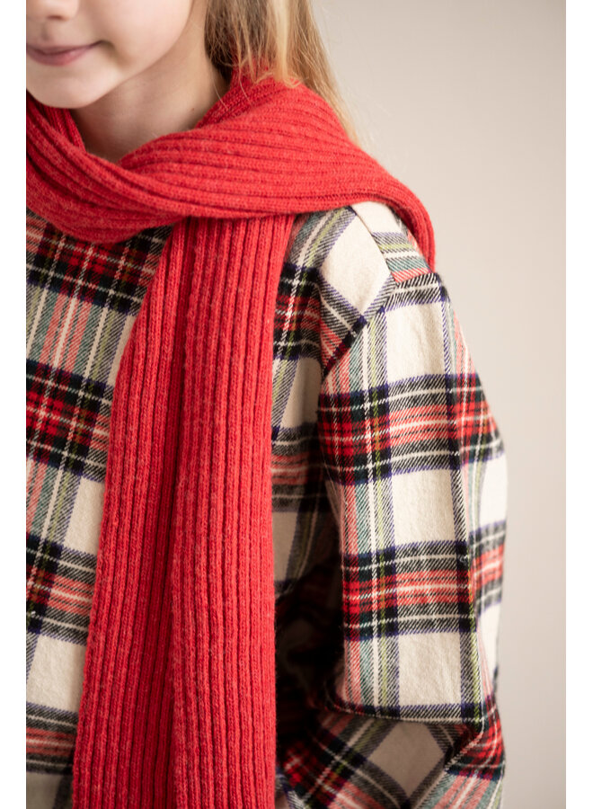 Jenest - Sofie blouse - Ivory off black red check
