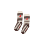 Jenest - J stripe socks - Off white brown