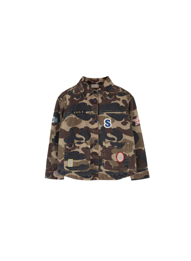Charlie jacket - Caramel brown camouflage