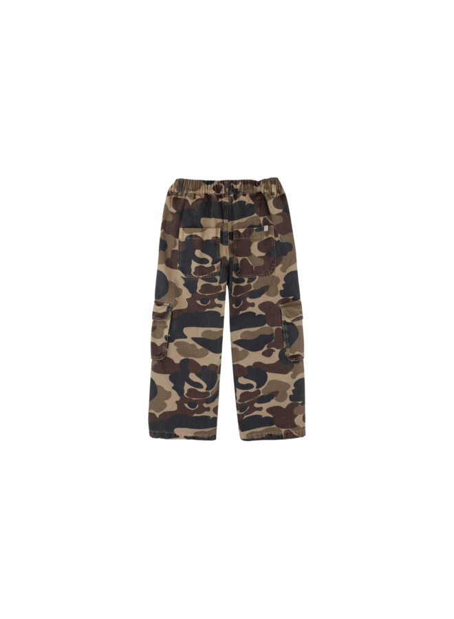 Jenest - Unisex cargo pants - Caramel brown camouflage