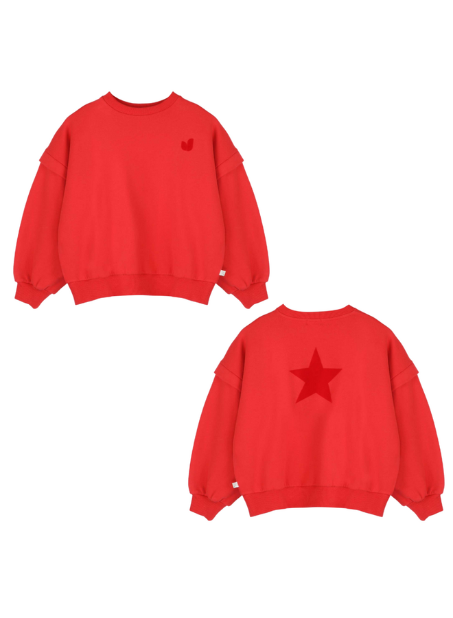 Balloon sweater - Spicy red