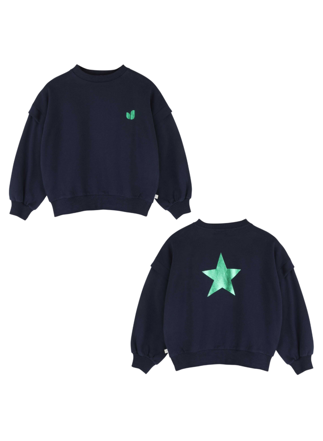 Balloon sweater - Navy blue