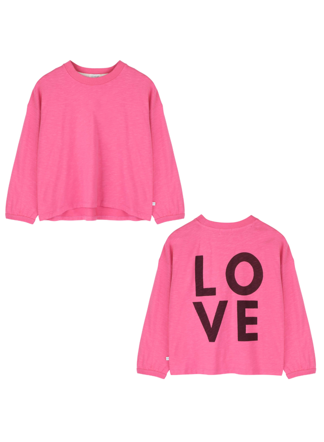 Rosy ls t-shirt - Light raspberry pink