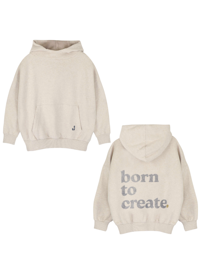 Chris hoodie - Beige melange