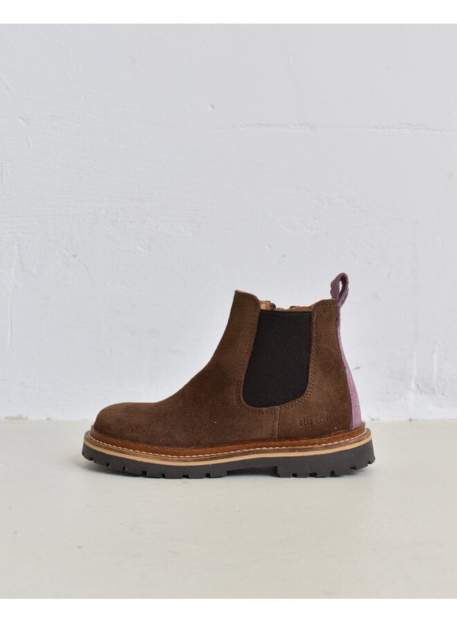 Du Louis - Brown/Purple suede